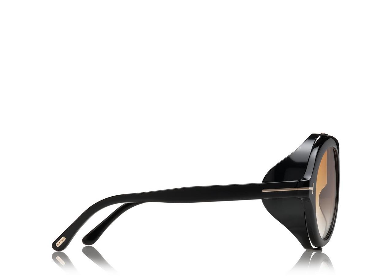  Eyeglasses Tom Ford FT 5800 -B 001 Shiny Black,t Logo/Blue  Block Lenses : Clothing, Shoes & Jewelry