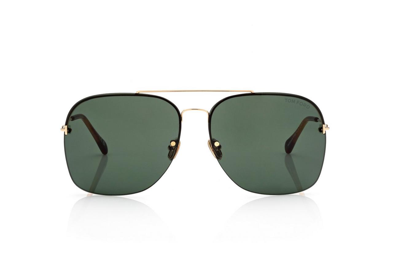 TOM FORD OM DEEP GOLD MACKENZIE SUNGLASSES