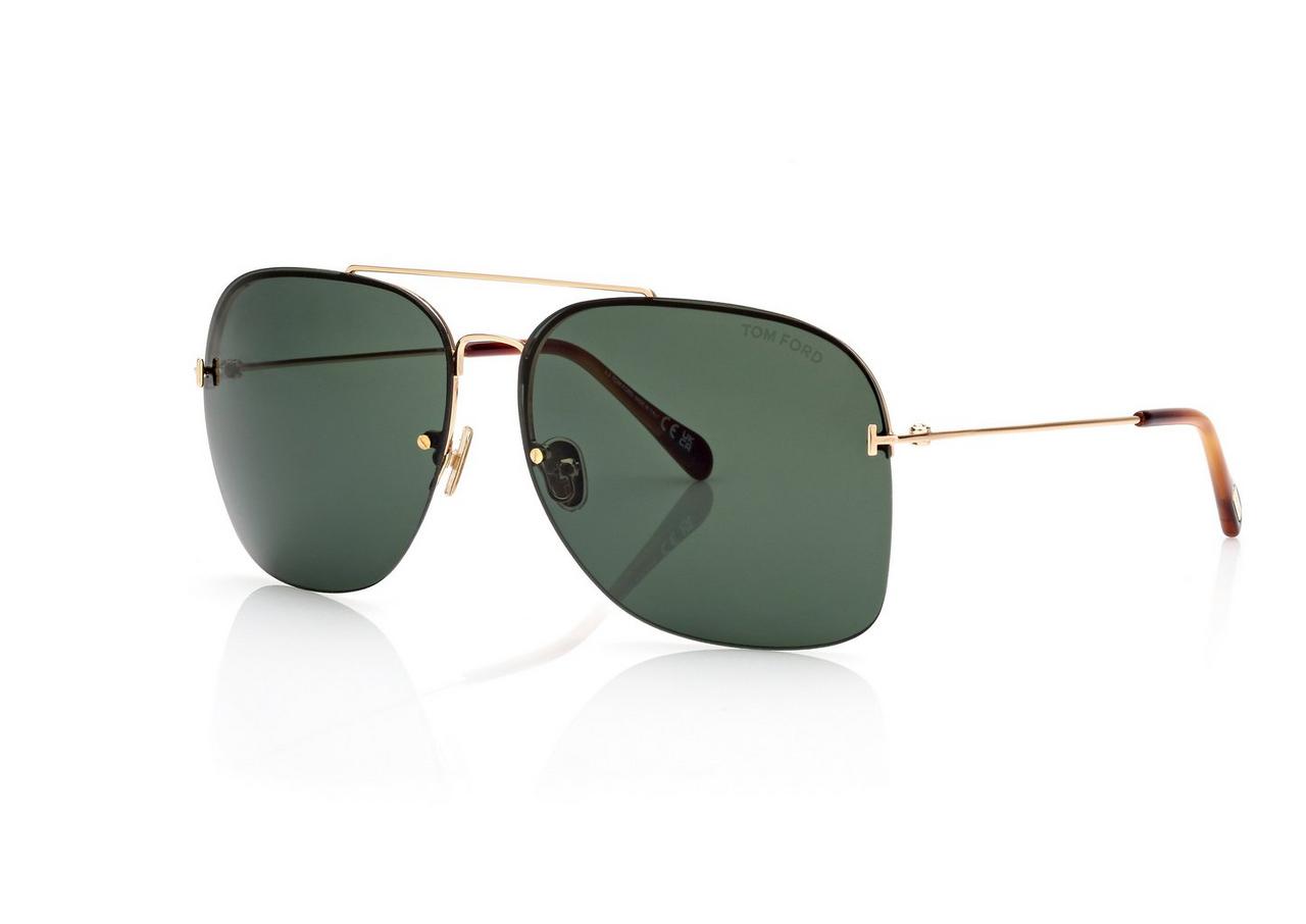 TOM FORD OM DEEP GOLD MACKENZIE SUNGLASSES