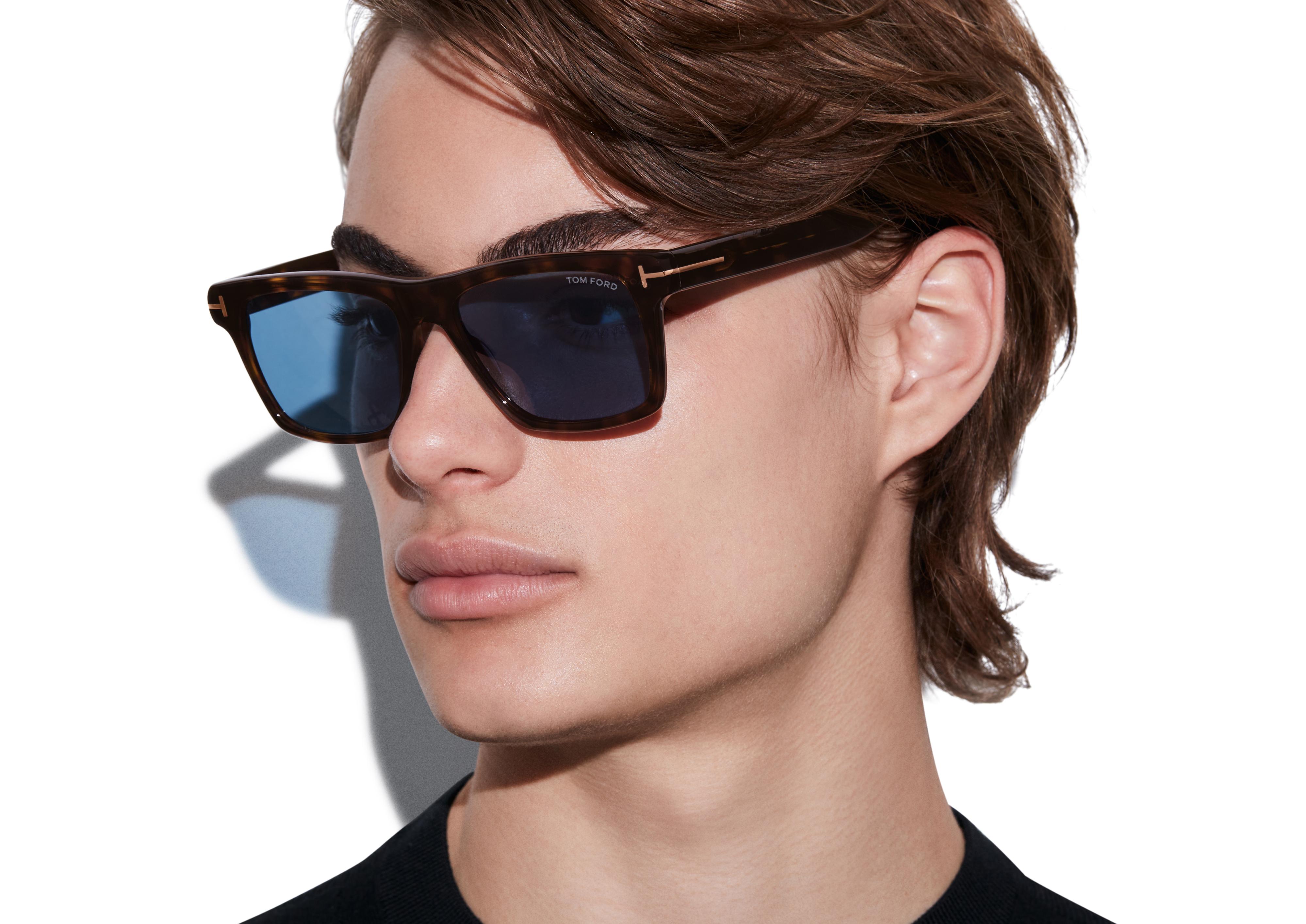 Tom Ford - Tom N.6 Sunglasses - Aviator Sunglasses - Black