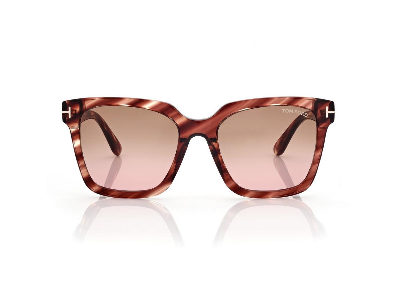 TOM FORD OM RED HAVANA / GRADIENT BROWN LUNETTES DE SOLEIL SELBY