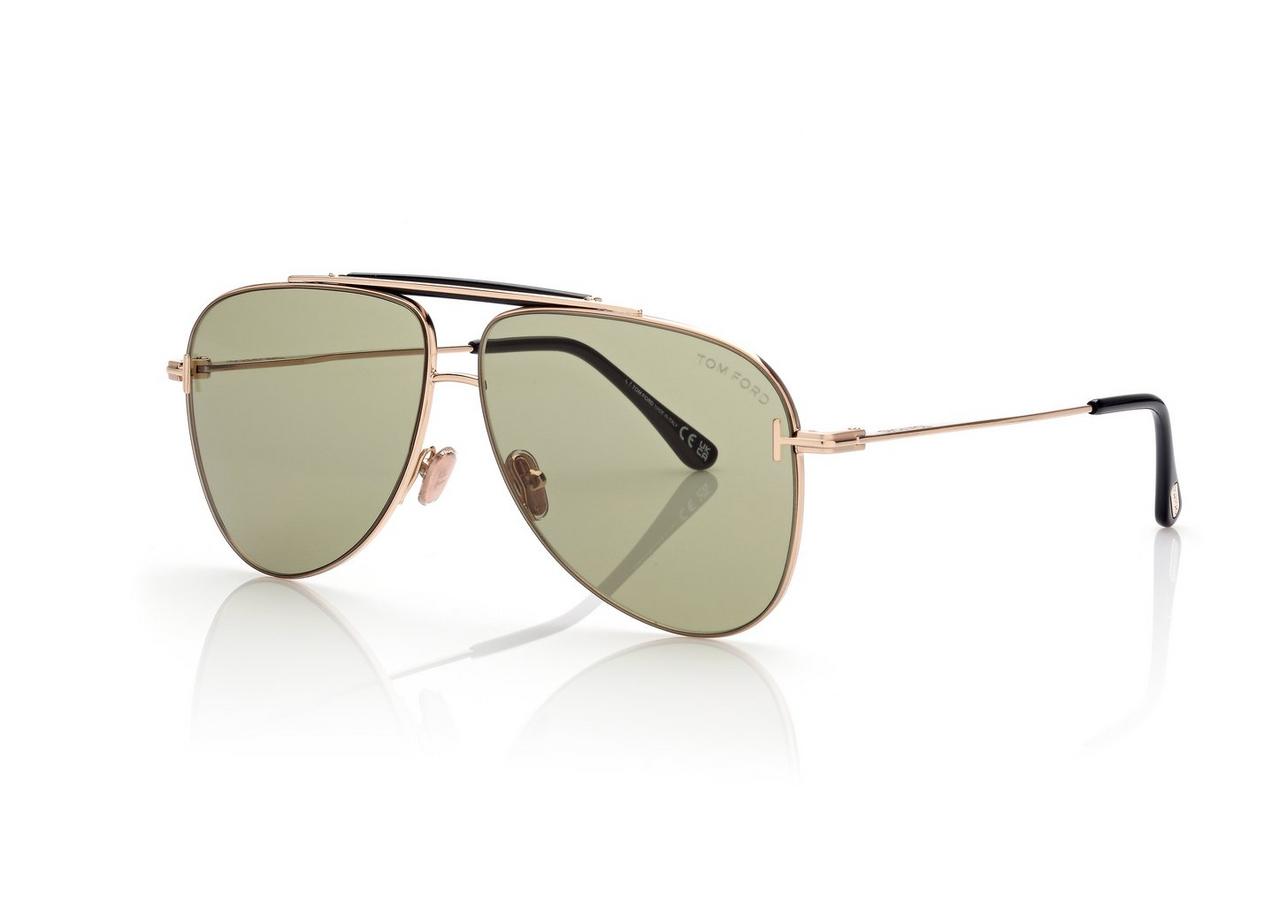 Tom ford 63mm aviator hot sale sunglasses