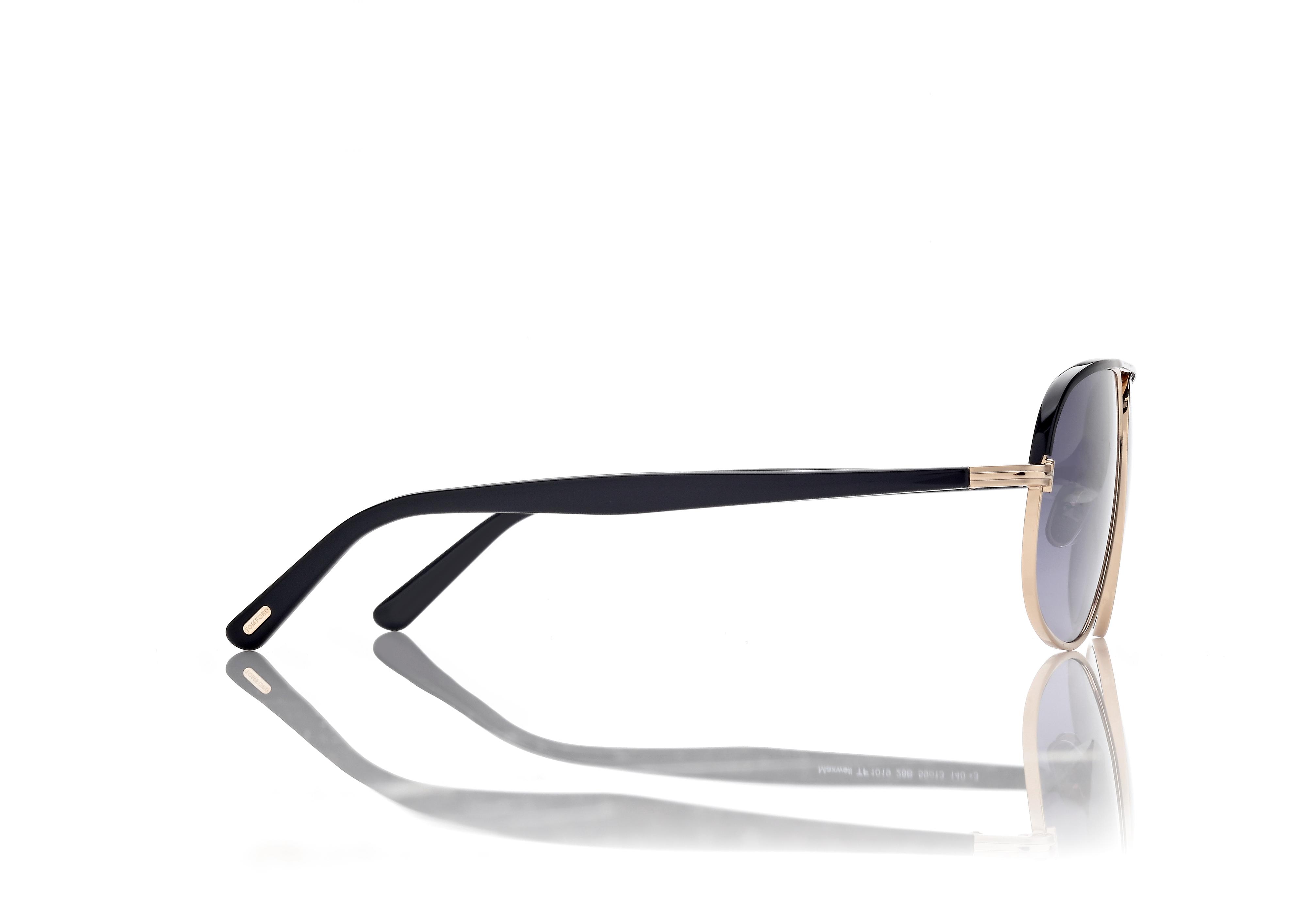 Tom Ford Men's Maxwell Double-Bridge Aviator Sunglasses