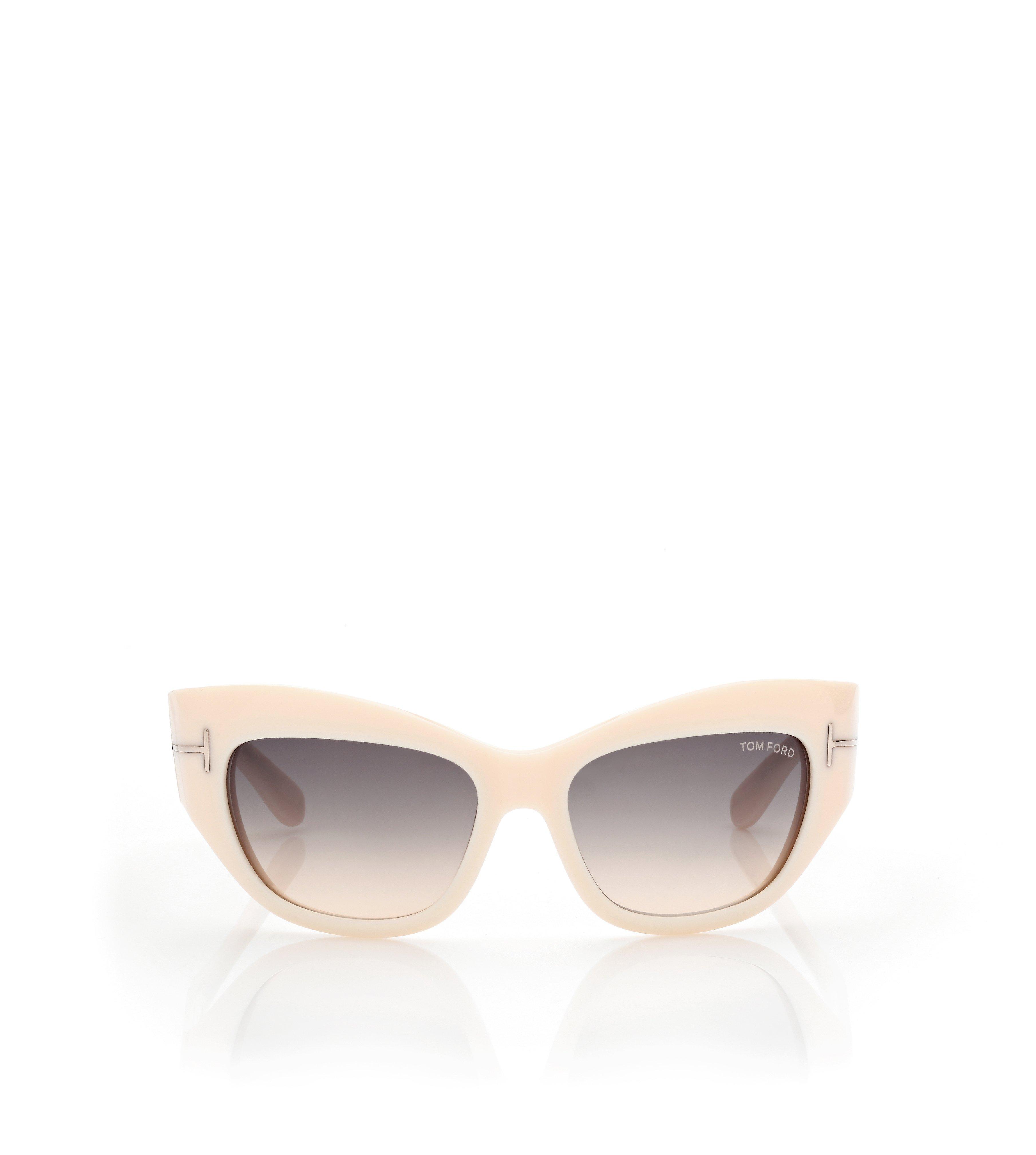 Brown Round acetate sunglasses, Tom Ford