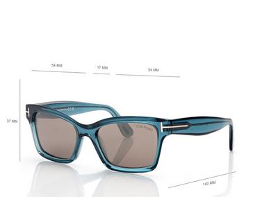 TOM FORD OM SHINY BLUE / ROVIEX MIRROR MIKEL SUNGLASSES