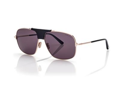LEATHER INSERT TEX SUNGLASSES image number 1