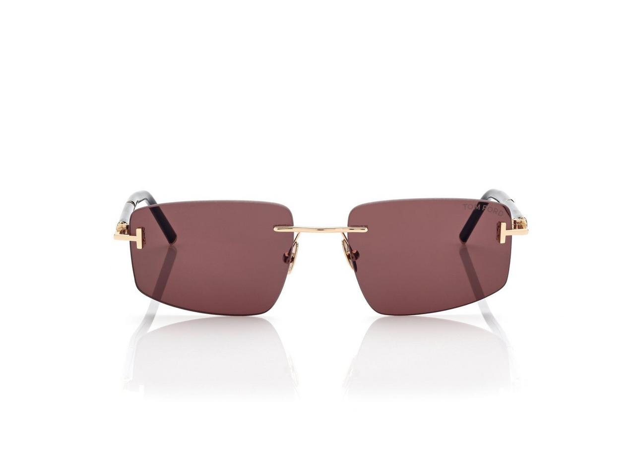 SQUARE TITANIUM AND HORN SUNGLASSES | Tom Ford Fashion
