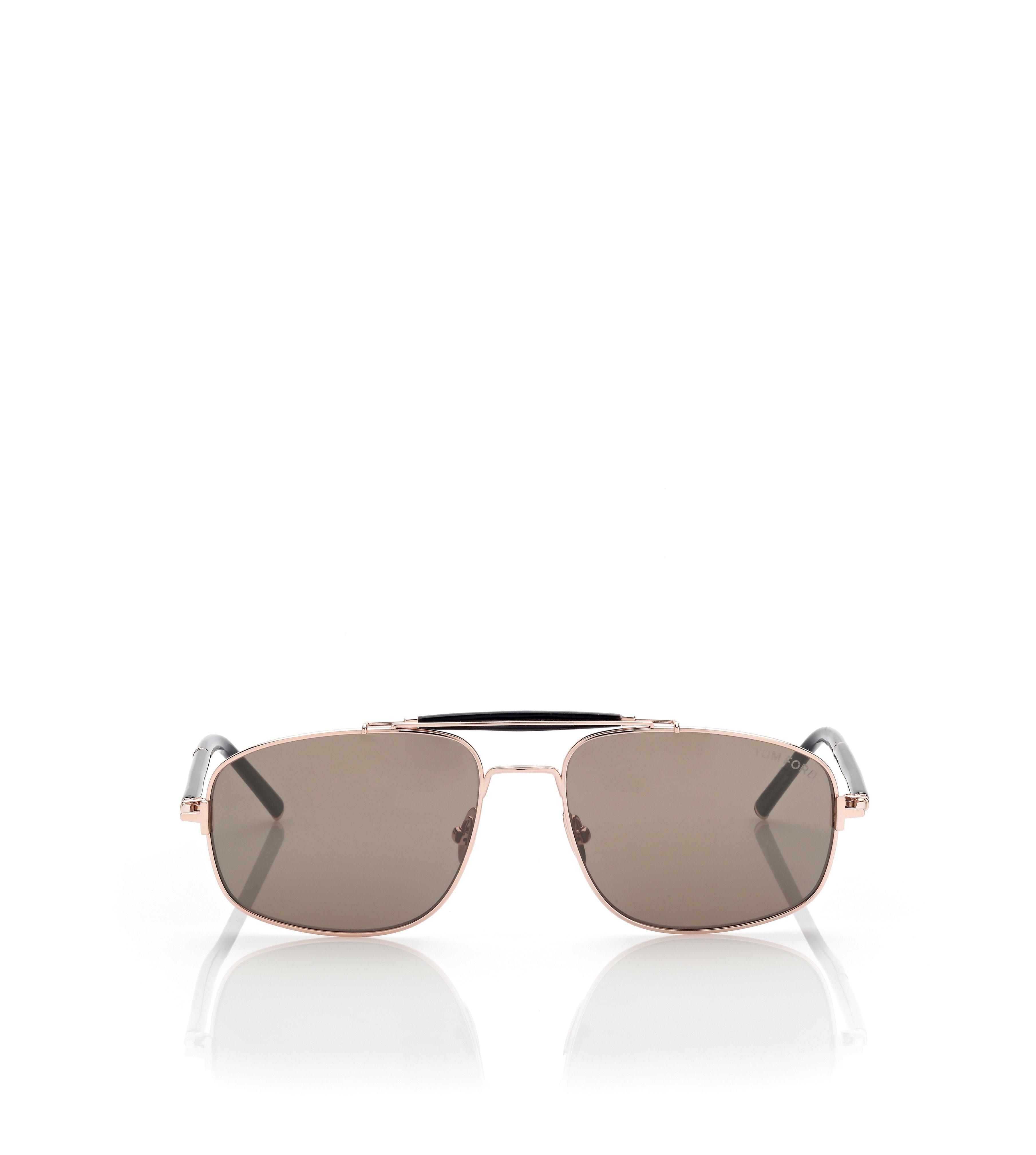 TITANIUM AND HORN NAVIGATOR SUNGLASSES