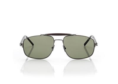 TITANIUM AND HORN NAVIGATOR SUNGLASSES image number 0