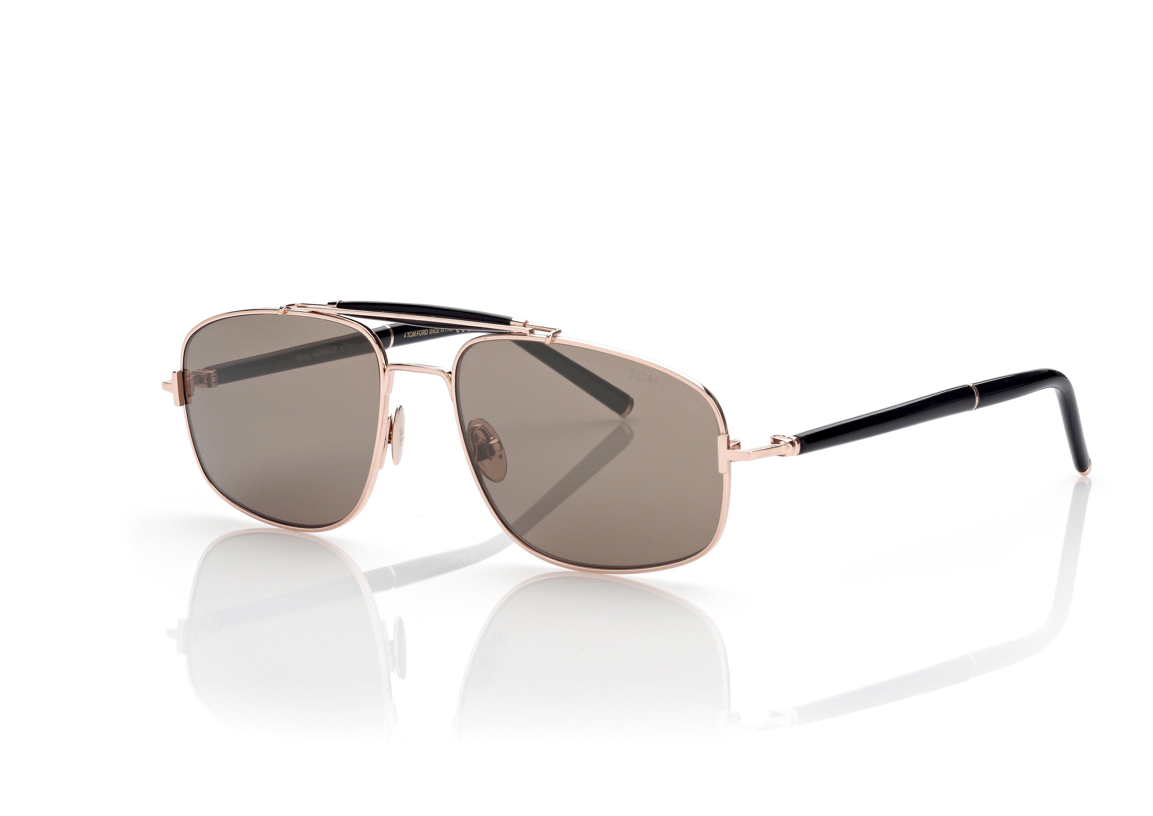 TITANIUM AND HORN NAVIGATOR SUNGLASSES | TOM FORD Fashion