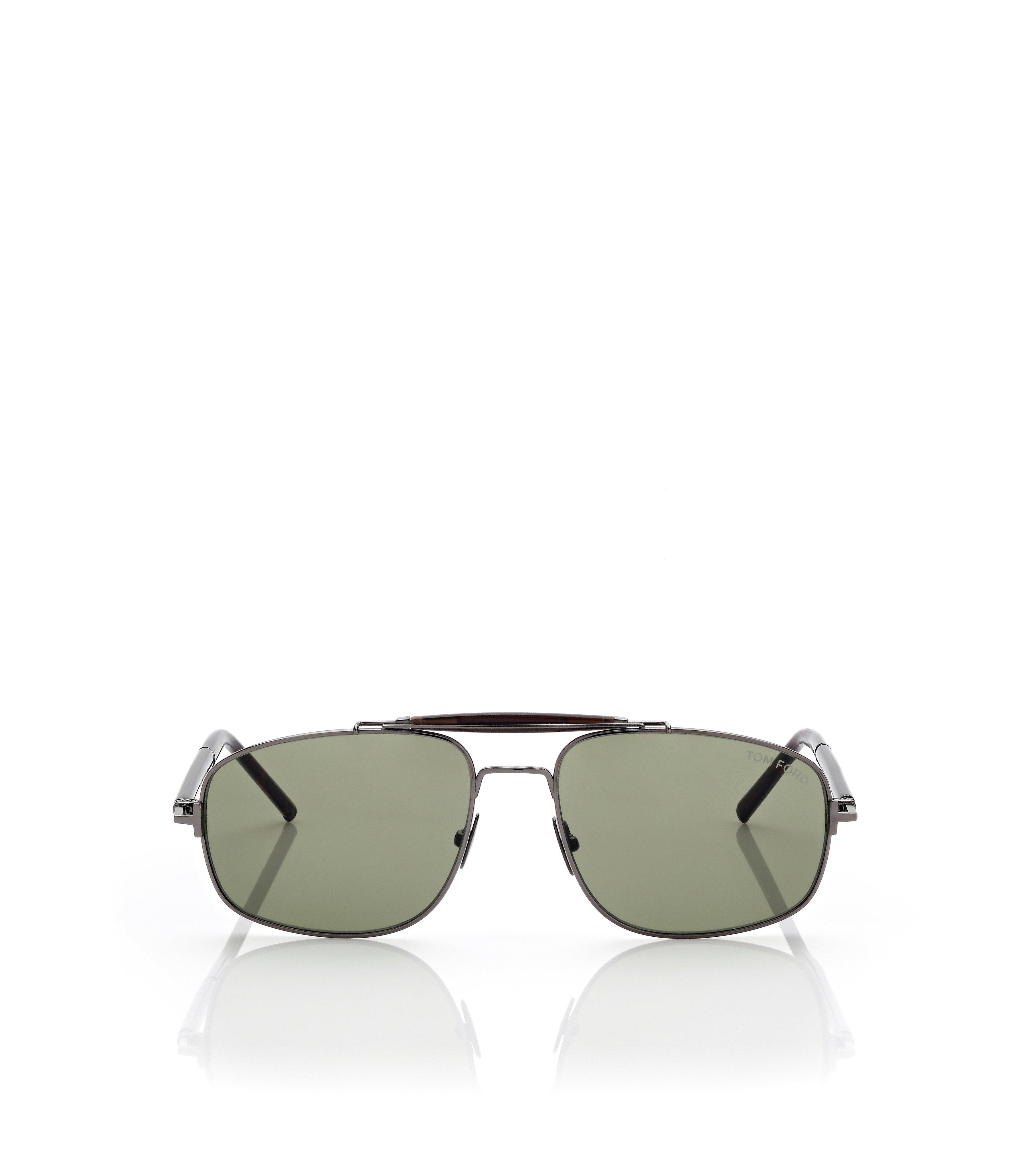 TITANIUM AND HORN NAVIGATOR SUNGLASSES