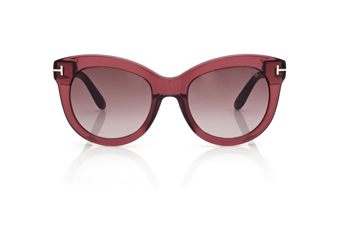 TOM FORD OM SHINY BORDEAUX ODETTE SUNGLASSES