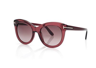 TOM FORD OM SHINY BORDEAUX ODETTE SUNGLASSES