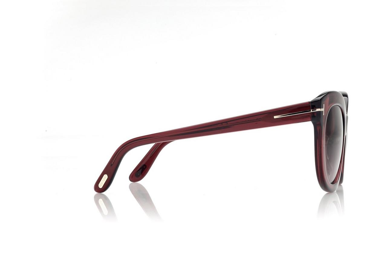 TOM FORD OM SHINY BORDEAUX ODETTE SUNGLASSES