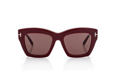 TOM FORD OM SHINY BORDEAUX / BROWN LUNA SUNGLASSES
