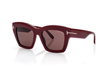 TOM FORD OM SHINY BORDEAUX / BROWN LUNA SUNGLASSES