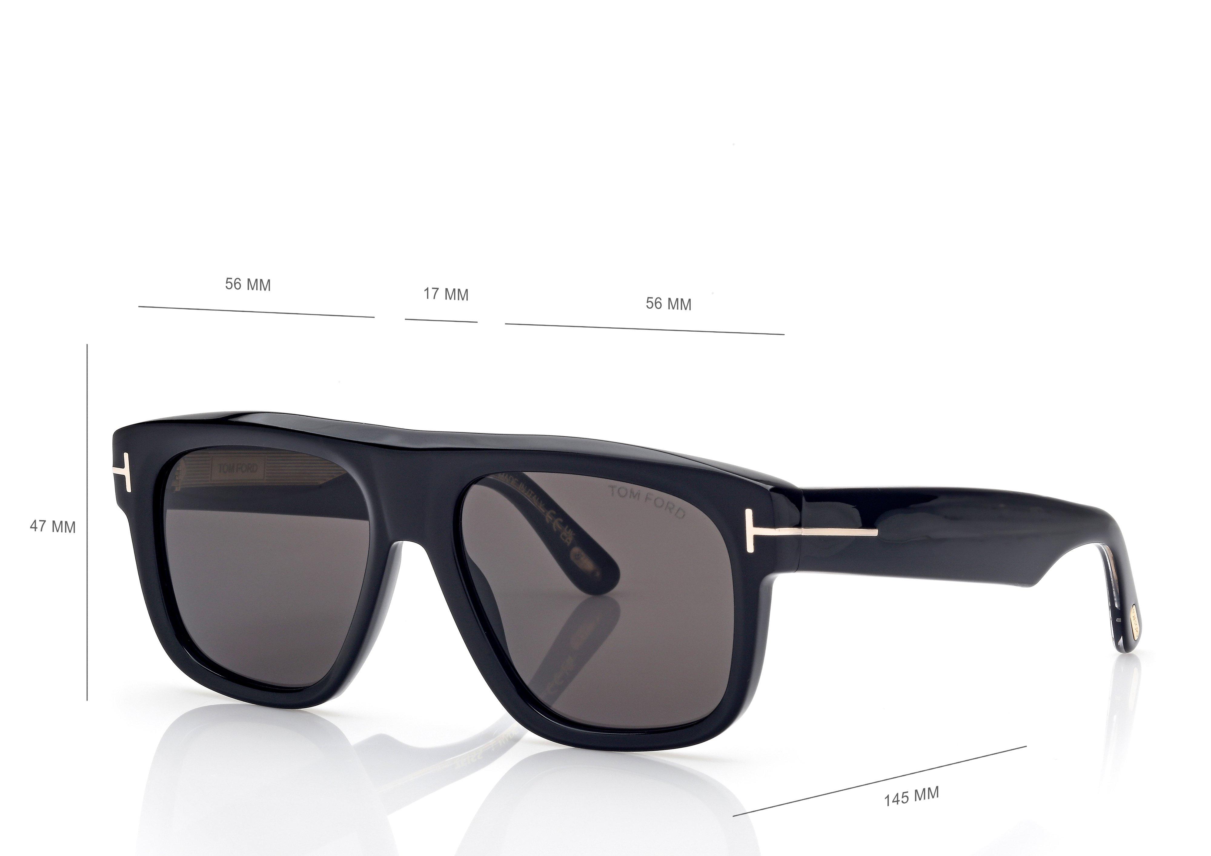 サングラス TOM FORD Tom Ford - FT1205 5556E - 56E (FT1205 5556E 56E) FT1205 CALDER サングラス Shiny Striped Brown Tortoise