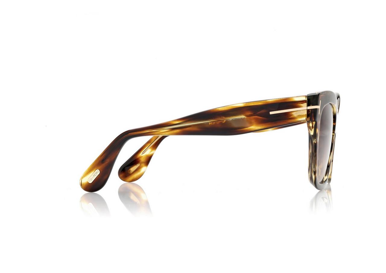 TOM FORD OM HAVANA ELVIRA SUNGLASSES