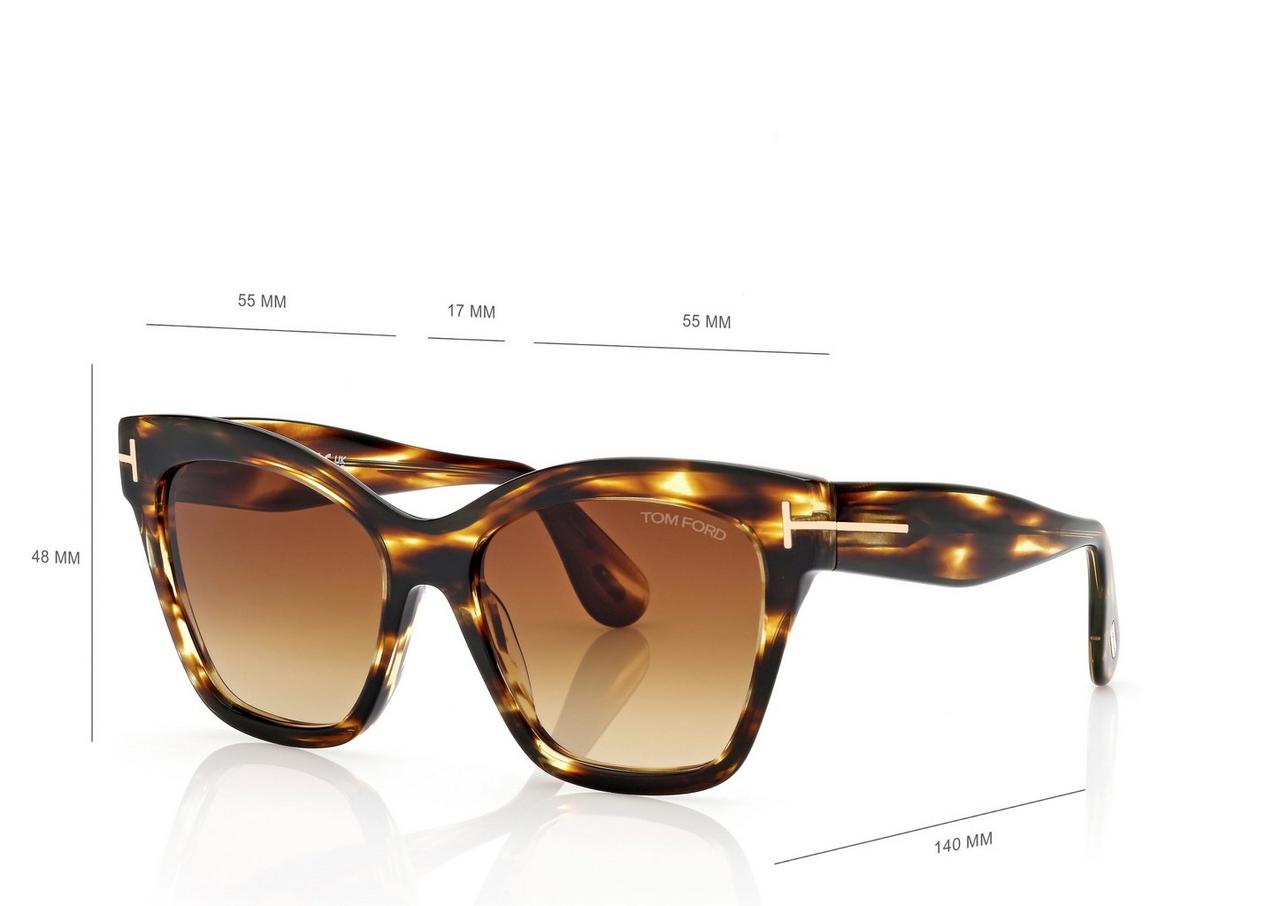 TOM FORD OM HAVANA ELVIRA SUNGLASSES