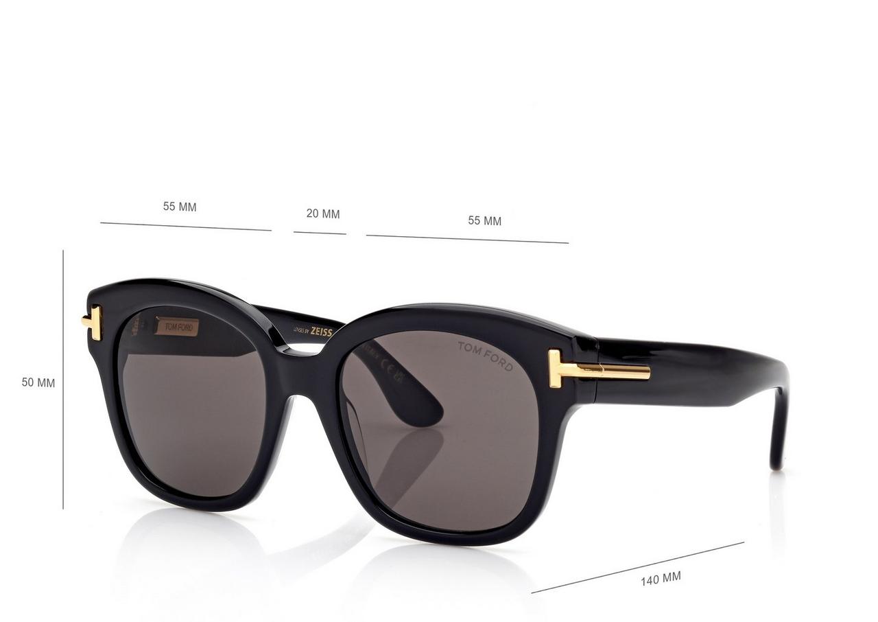 ICON OVERSIZED SQUARE SUNGLASSES image number 3