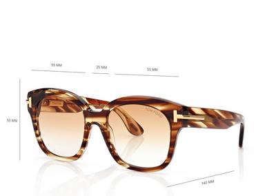 ICON OVERSIZED SQUARE SUNGLASSES image number 3