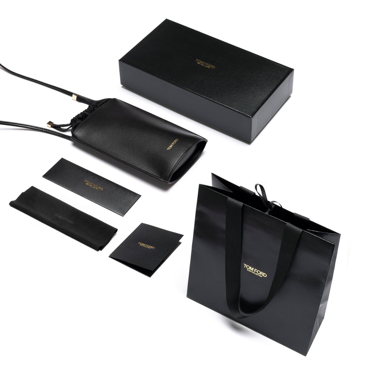 サングラス Tom Ford Sunglasses TF1054K 01B Square Asian Fit Tom Ford Kendel Smoke Gradient Square Unisex Sunglasses