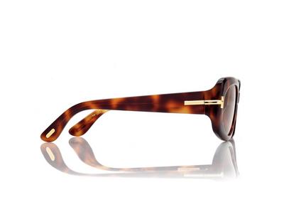TOM FORD OM VINTAGE HAVANA ICON RECTANGULAR SUNGLASSES