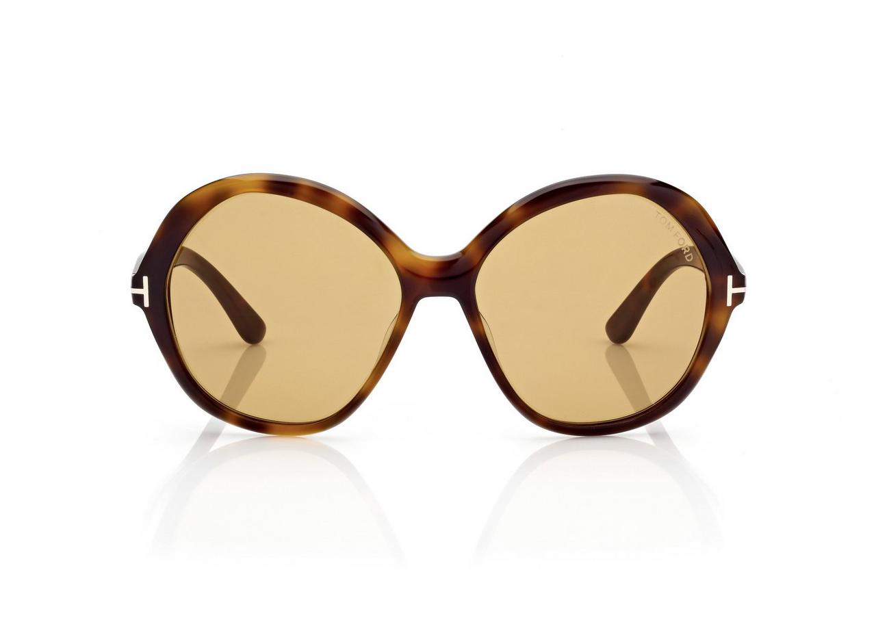 TOM FORD OM DARK HAVANA ANNABELLE SUNGLASSES