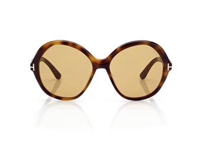 TOM FORD OM DARK HAVANA ANNABELLE SUNGLASSES