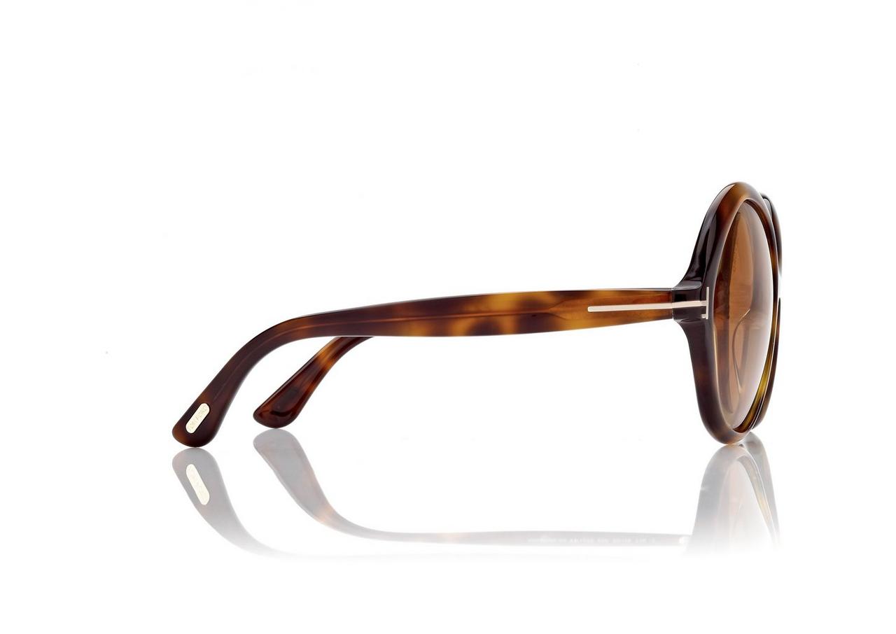 TOM FORD OM DARK HAVANA ANNABELLE SUNGLASSES