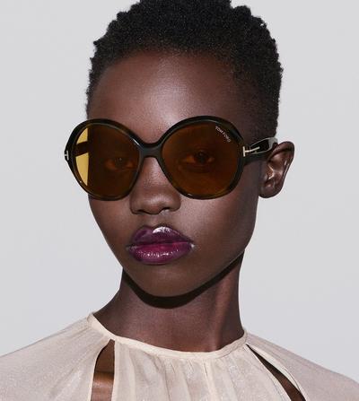 TOM FORD OM DARK HAVANA ANNABELLE SUNGLASSES