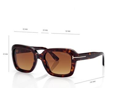 TOM FORD OM DARK HAVANA NATALIA-02 SUNGLASSES