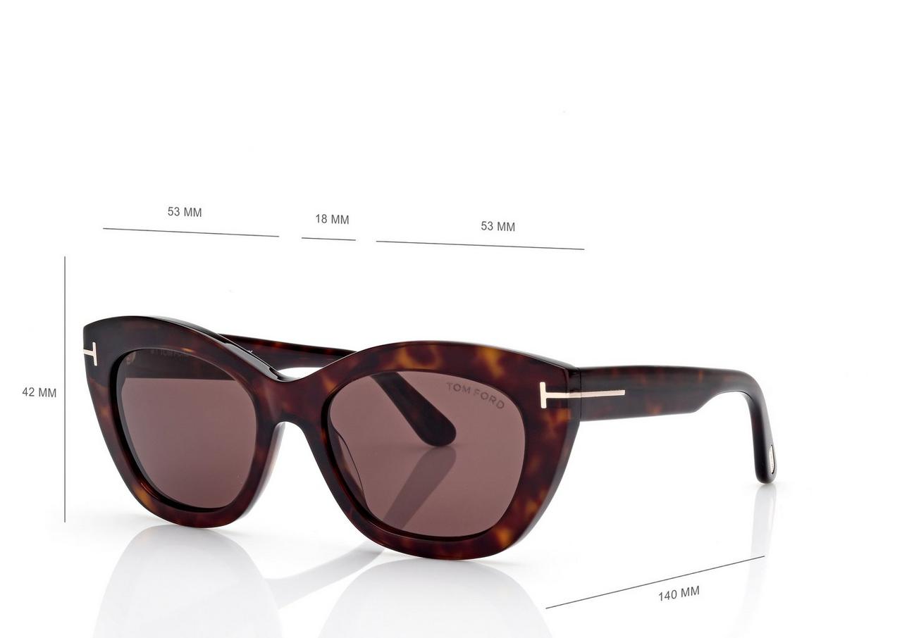 TOM FORD OM DARK HAVANA LINDA SUNGLASSES