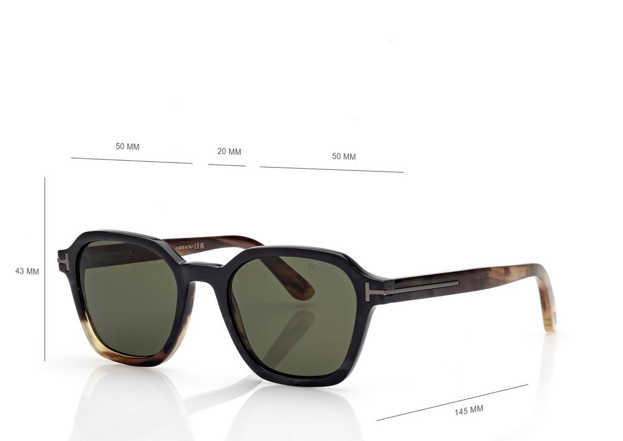 GEOMETRIC HORN SUNGLASSES image number 3