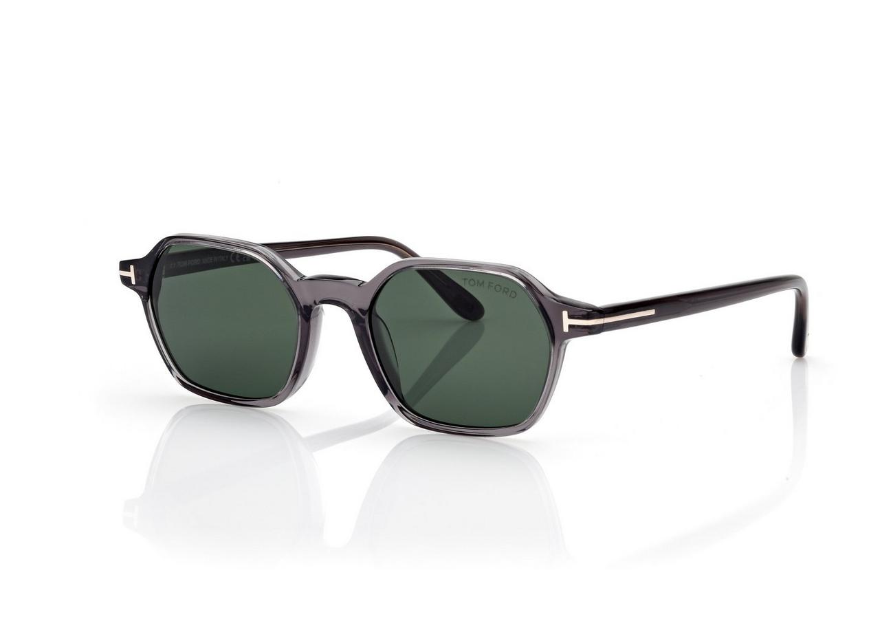 TOM FORD OM GREY/OTHER / GREEN JOEY SUNGLASSES