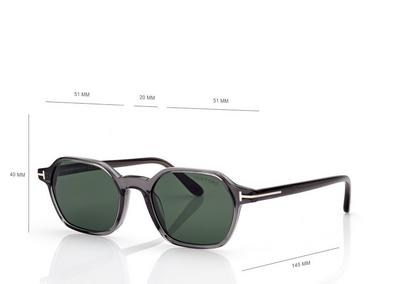 TOM FORD OM GREY/OTHER / GREEN JOEY SUNGLASSES