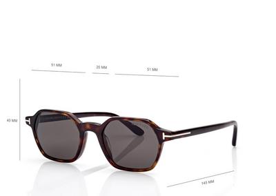 TOM FORD OM DARK HAVANA / SMOKE JOEY SUNGLASSES
