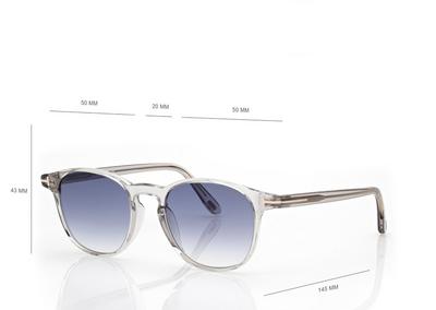 TOM FORD OM GREY-WHITE HOLT SUNGLASSES