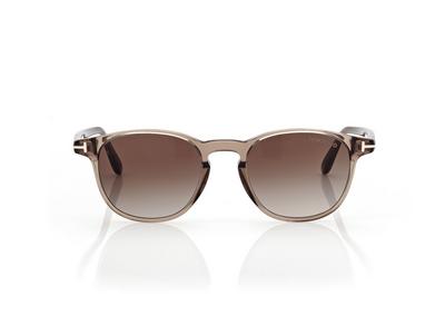 TOM FORD OM SHINY LIGHT BROWN / GRADIENT SMOKE HOLT SUNGLASSES