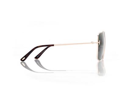 TOM FORD OM ROSE GOLD/GREEN ELIOTT SUNGLASSES