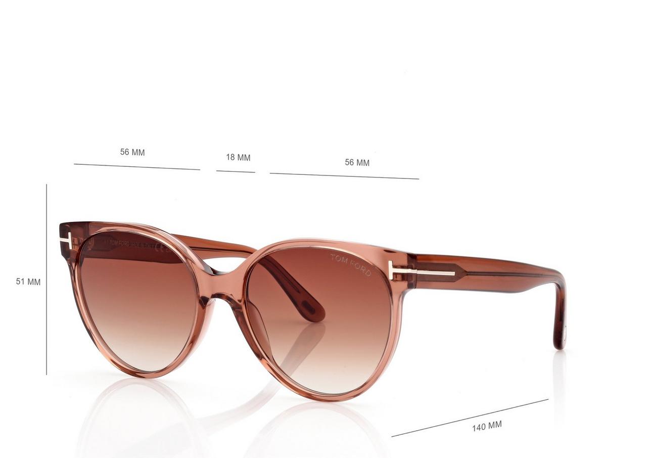 TOM FORD OM CHAMPAGNE TALLULAH SUNGLASSES