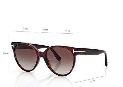 TOM FORD OM GRADIENT HAVANA TALLULAH SUNGLASSES