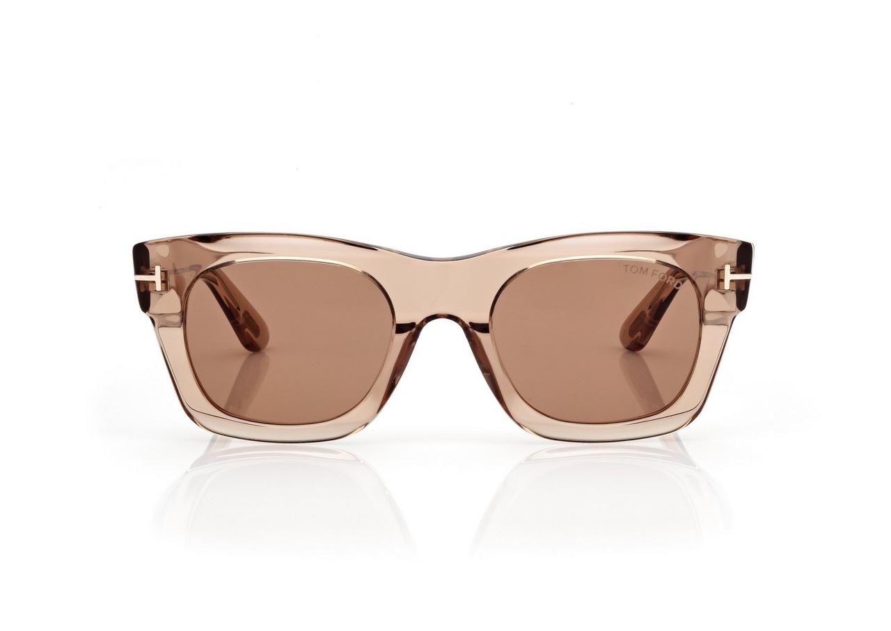 TOM FORD OM LIGHT BROWN EMMA SUNGLASSES