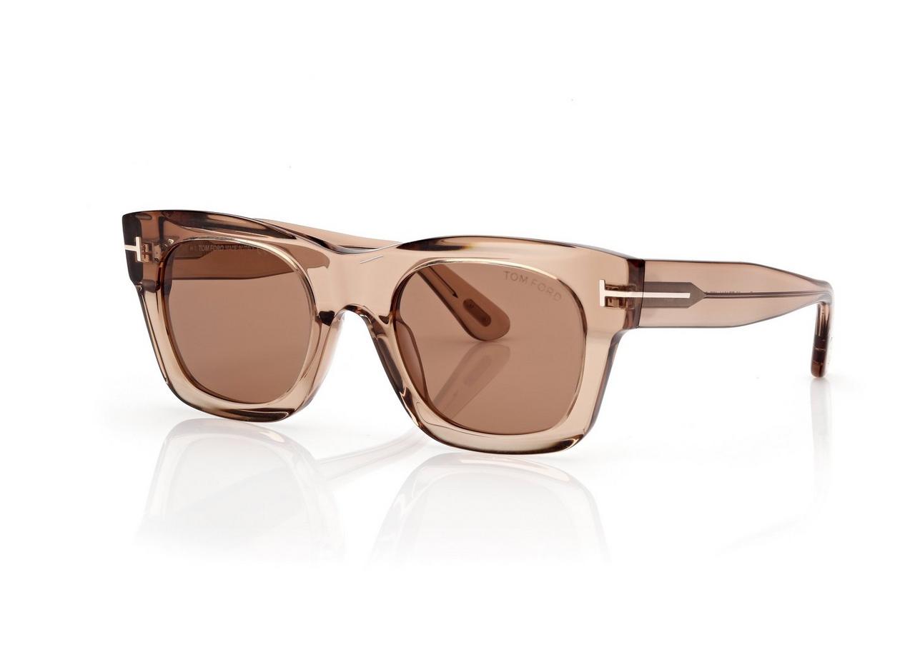 TOM FORD OM LIGHT BROWN EMMA SUNGLASSES