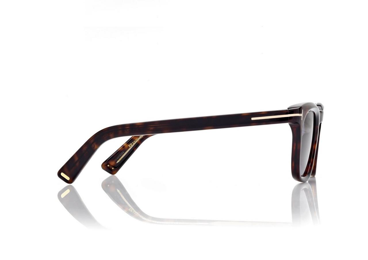 TOM FORD OM HAVANA ICON SQUARE SUNGLASSES