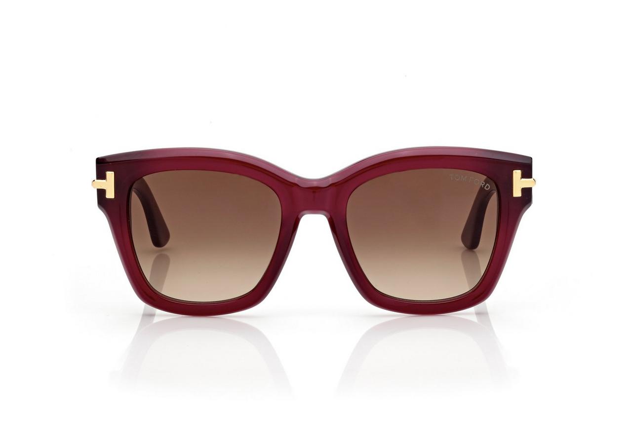 TOM FORD OM VIOLET/ BROWN ICON BUTTERFLY SUNGLASSES
