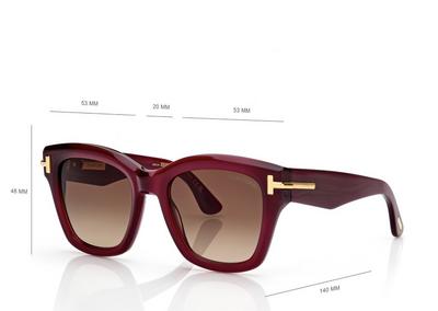 TOM FORD OM VIOLET/ BROWN ICON BUTTERFLY SUNGLASSES