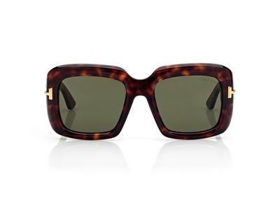 TOM FORD OM DARK HAVANA ICON SQUARE SUNGLASSES