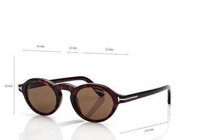 TOM FORD OM HAVANA ARISTOTLE SUNGLASSES