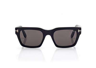 TOM FORD OM SHINY BLACK  / SMOKE ANDY  SUNGLASSES